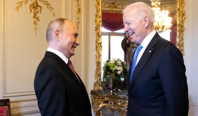 Vladimir Putin and Joe Biden